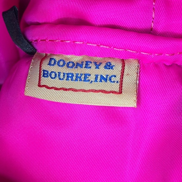 Dooney and Bourke green fabric crossbody leather trim embroidered duck - Picture 10 of 10